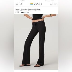 Vuori slim fit low rise legging
